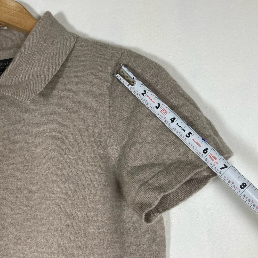 Christian Lacroix Shirt Sweater Men’s Beige Size M Extra fino Merino Wool - Picture 6 of 16